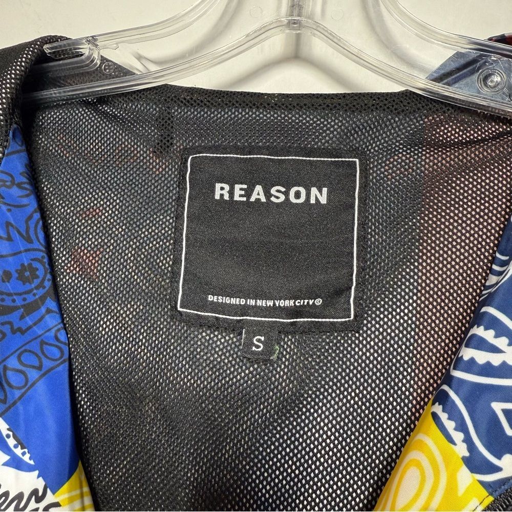 Reason Bandana Print Anorak Jacket Men's Small Half Zip Pullover Multicolor S - Picture 8 of 13